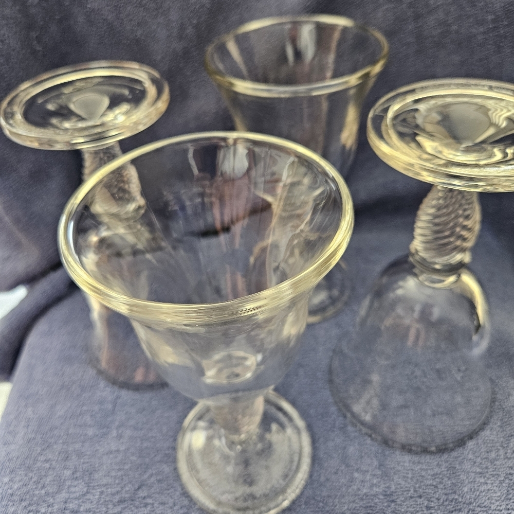 4 goblet glasses Longaberger